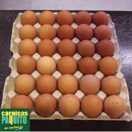 Huevos L granel (cartón de 2.5 docenas)
